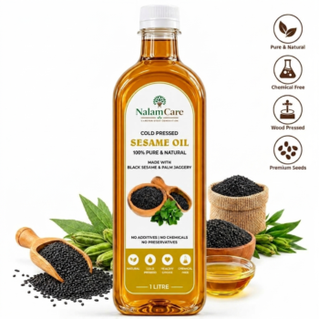 Cold Pressed Sesame Oil 1 Ltr– Pure, Natural & Traditional Sesame Oil